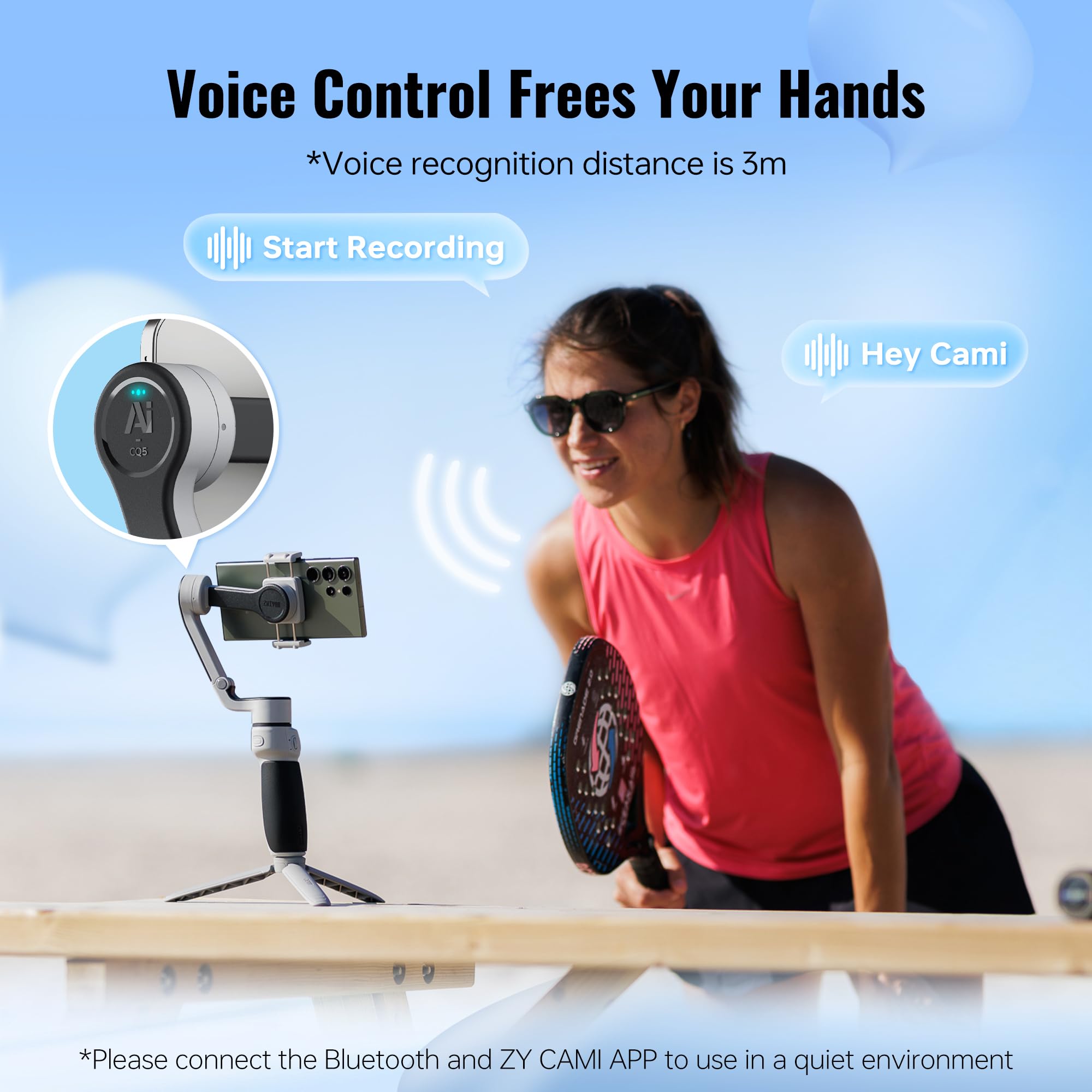 Amazon.com: ZHIYUN CINEPEER CQ5 Combo 3-Axis Stabilizer for iPhone